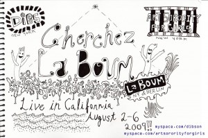 Cherchez La Boum: California tour Aug 2-6, 2009