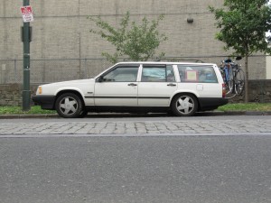 A low riding '93 Volvo wagon