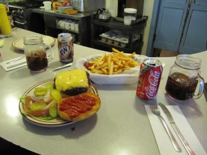Mega Bob Meal - burger, two sodas, fries